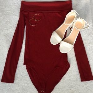 Off the shoulder bodysuit